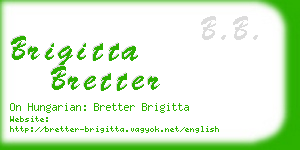 brigitta bretter business card
